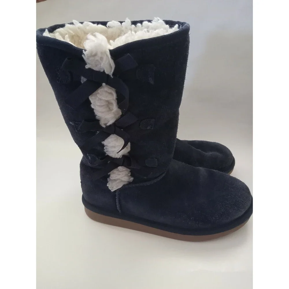 KOOLABURRA by UGG Suede Women's Blue Boots Size 4 ( 941)